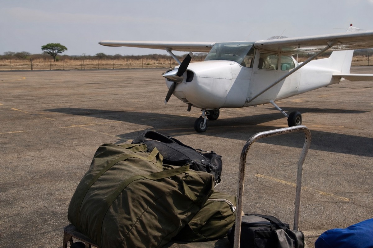 Maun, the small town on the southern edge of the Okavango Delta